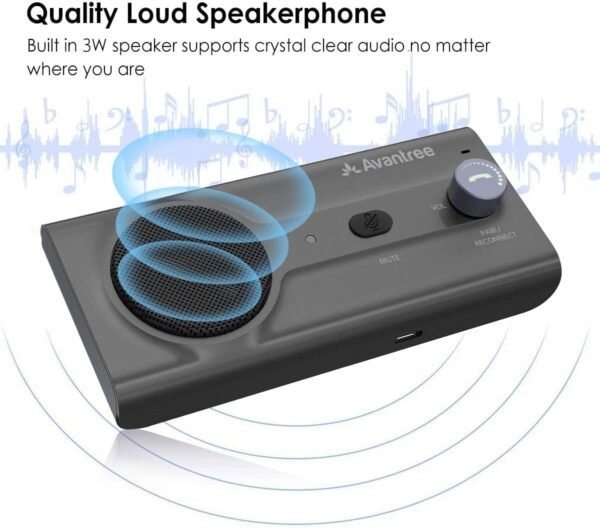 03-73.jpg Avantree CK11 — Bluetooth handsfree do auta s klipom na slnečnú clonu