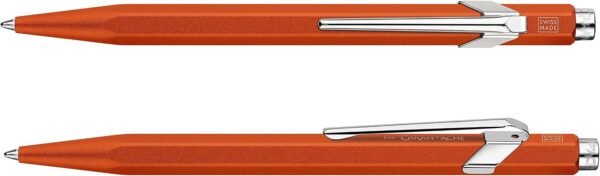 03-99.jpg Caran d'Ache 849 Colormat-X — guľôčkové pero s hliníkovým telom oranžové