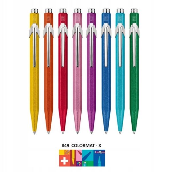 0374001d4930ab35ae552a88c87a.jpg Guličkové pero CARAN D'ACHE 849 Colormat-X, M, oranžové