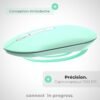 APM 571175 — tichá bezdrôtová myš s Bluetooth a prijímačom 2,4 GHz zelená