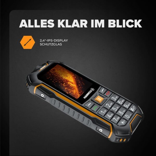 04-121.jpg Hammer Boost 2 LTE — odolný tlačidlový telefón IP68 s batériou 3500 mAh