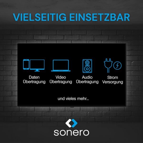04-162.jpg Sonero — USB-C adaptér so zalomením 90° 40 Gbps 240 W a 8K 60 Hz čierny