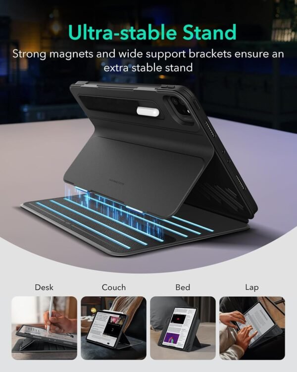 ESR Shift Series — puzdro na iPad Pro 11 palcov s magnetickým stojanom čierne