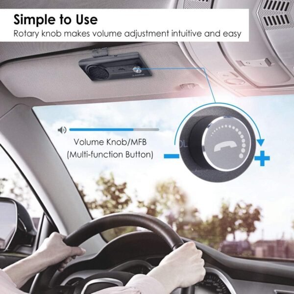 04-49.jpg Avantree CK11 — Bluetooth handsfree do auta s klipom na slnečnú clonu