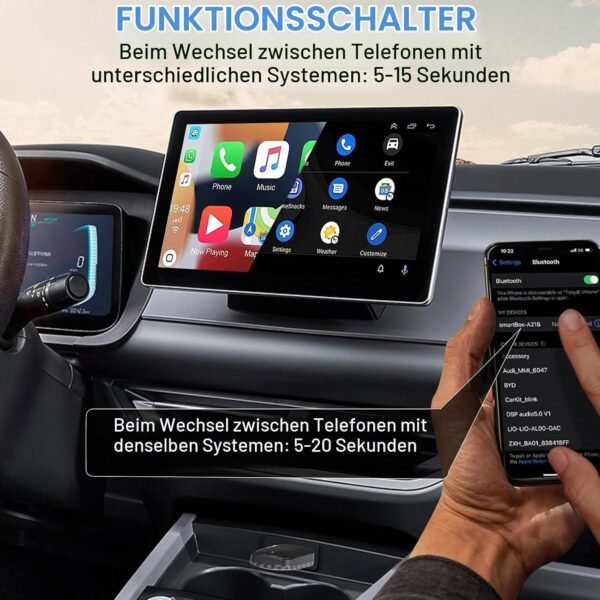 04-55.jpg Bezdrôtový adaptér 2 v 1 pre Apple CarPlay a Android Auto s USB-C a USB-A