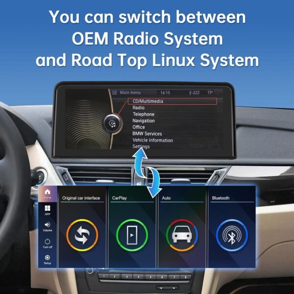 04.jpg Road Top 10,25-palcový multimediálny displej pre BMW X1 E84 s bezdrôtovým CarPlay