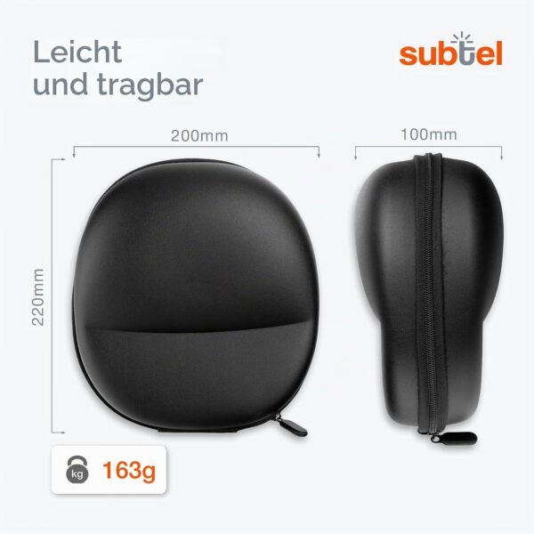 04-84.jpg subtel — ochranné puzdro na slúchadlá Sennheiser HD 25 s vreckom čierne