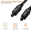 AmazonBasics HL-003143 audio kábel 3 m TOSLINK Čierny