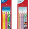 05-100.jpg Faber-Castell Jumbo Grip Neon — pastelky v neónových farbách sada 5 kusov