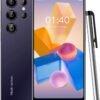 QrZrQ S24Ultra — 5-palcový smartfón s Androidom 9 a 16 GB pamäťou fialový