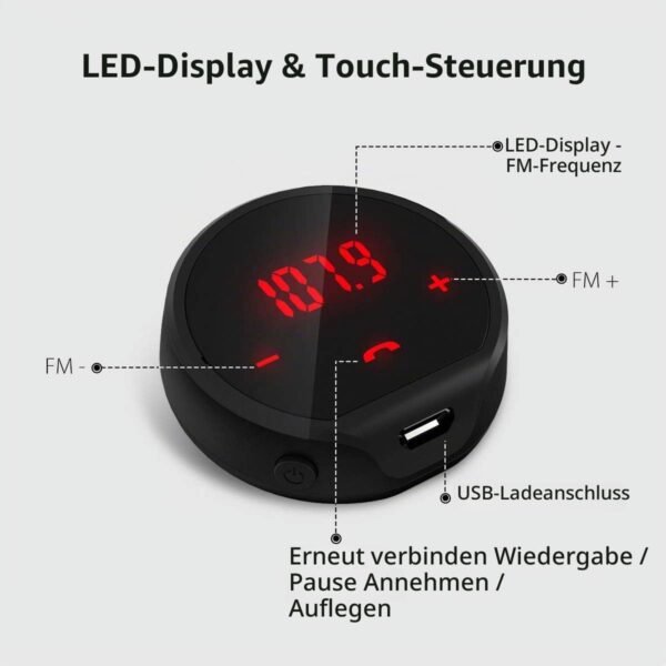 Avantree CK310 — Bluetooth FM transmitter do auta s vlastnou batériou na 7 hodín