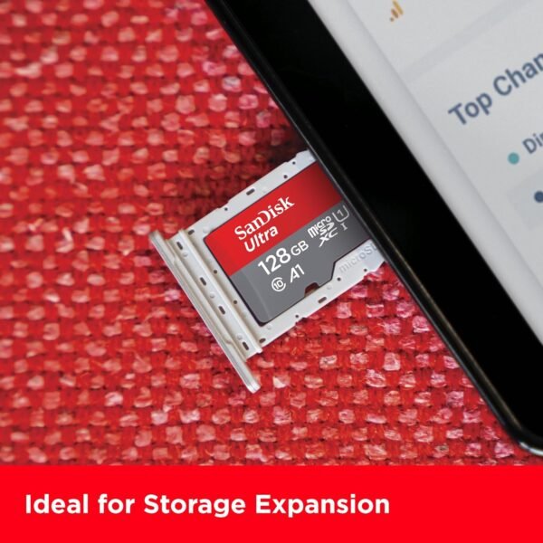 SanDisk Ultra microSDXC 128 GB — pamäťová karta UHS-I A1 s adaptérom SD