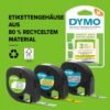 06-64.jpg DYMO LetraTag — papierová páska 12 mm x 4 m čierna tlač na bielej dve kazety