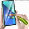 AROYI — knižkové puzdro na Xiaomi Redmi Note 13 4G s fóliou mätovozelené