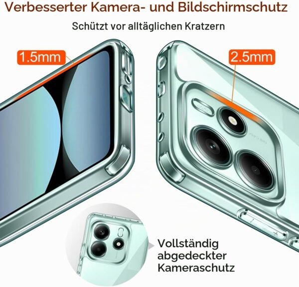 06-74.jpg ivoler — priehľadné puzdro na Xiaomi Redmi Note 14 5G s dvoma tvrdenými sklami