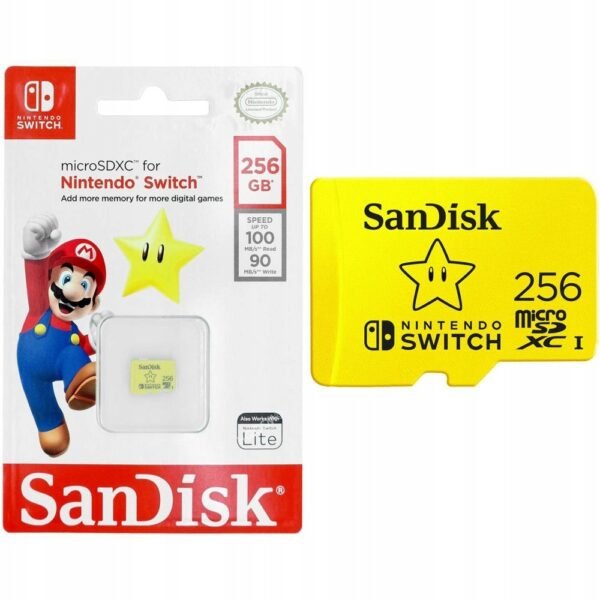 11659ae14086b035a4436b6889a1.jpg Pamäťová karta SanDisk Nintendo microSDXC 256 GB 100 / 90 MB/s V30 U3