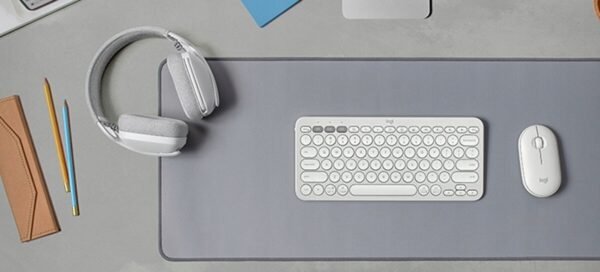 123169e04875aacb24e5fa9042dc.jpg Klávesnica Logitech Pebble Keys 2 K380s Bluetooth multi-device biela tónovaná