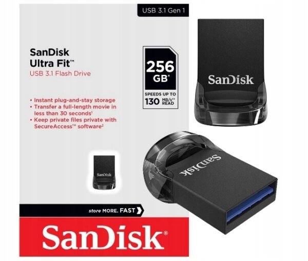 1a7716e246c8b6e5b760250dfafb.jpg USB kľúč SanDisk Ultra Fit USB 3.1 256 GB 130 MB/s