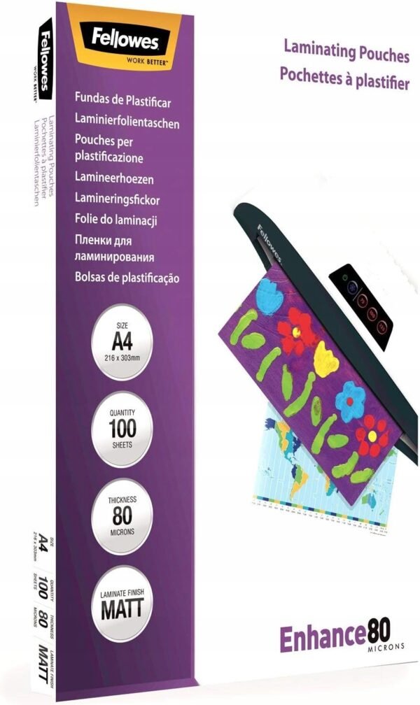 Matná laminovacia fólia A4 Fellowes