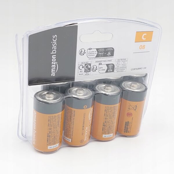 Alkalická batéria Amazon Basic C (R14) 8 ks