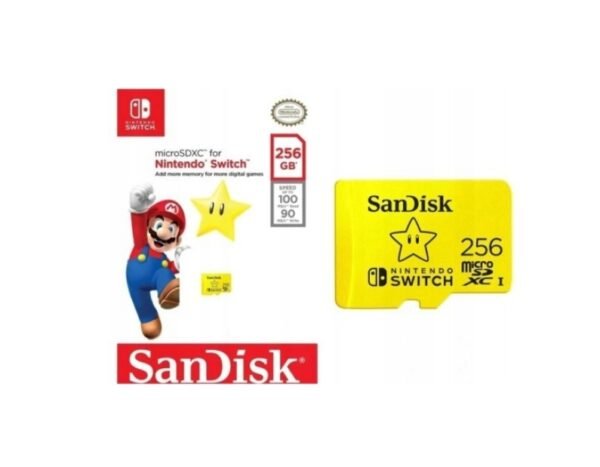 257b82e844978c5ab9b47b628b64.jpg Pamäťová karta SanDisk Nintendo microSDXC 256 GB 100 / 90 MB/s V30 U3