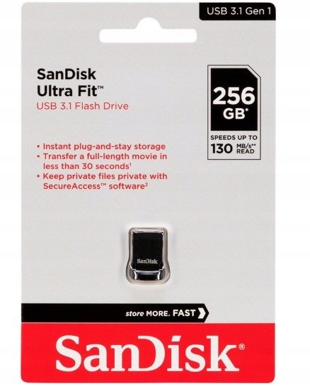 298aa3f046a1984013702fc935c5.jpg USB kľúč SanDisk Ultra Fit USB 3.1 256 GB 130 MB/s