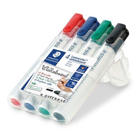 Popisovač na bielo tabuľu, viacfarebný Staedtler, 4 ks