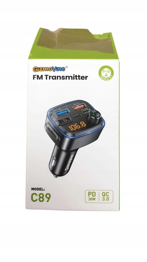 Gizmovine Bluetooth FM Transmitér do Auta