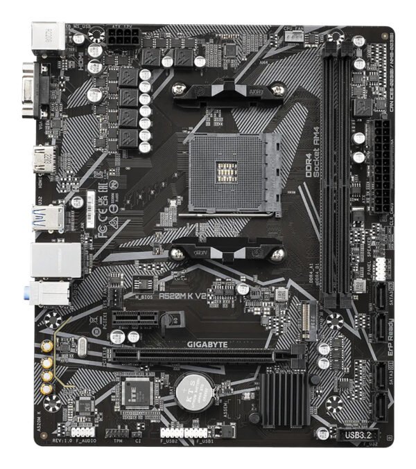 Základná doska Gigabyte A520M K V2 AM4 2xDDR4 HDMI VGA M.2 PS/2