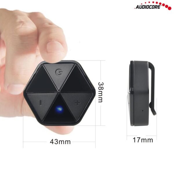 Bluetooth adaptér Audiocore AC815 prijímač s klipom