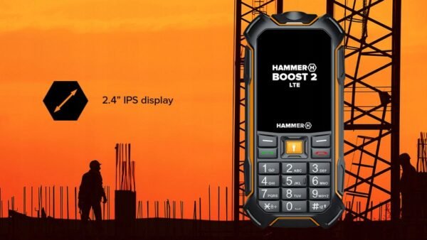 Odolný telefón Hammer Boost 2 LTE Dual SIM batéria 3500mAh pancierový IP68