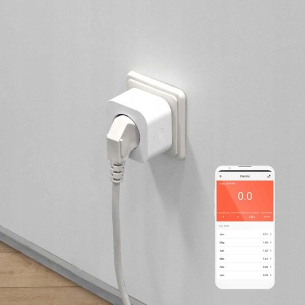 403afeb744048f9af5649543e774.jpg NEDIS WIFIP121FWT Inteligentná Smart zásuvka s monitorovaním spotreby energie, 3680W