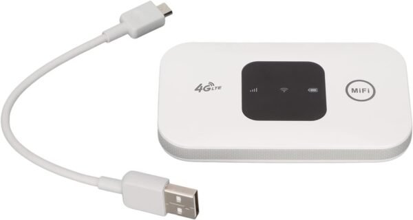 Prenosný 4G WiFi router, bezdrôtový router pre SIM karty, internetový hotspot, mobilný WiFi hotspot, pripojenie až 10 zariadení, batéria 2100 mAh, na cestovanie, do domácej kancelárie, vonku