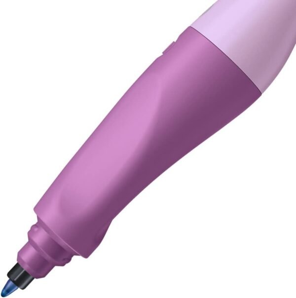 41TJWETTatL._AC_SL1000_.jpg STABILO – Ergonomické guľôčkové pero pre pravákov – EASYoriginal Pastel v trblietavom odtieni fialovo-modrej (zmazateľné) – vrátane náplne