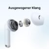 Bezdrôtové slúchadlá HUAWEI FreeBuds SE 2, výdrž batérie až 40 hodín, ľahké a pohodlné, vyvážený zvuk, odolnosť proti vode, nemecká verzia, grafitová čierna