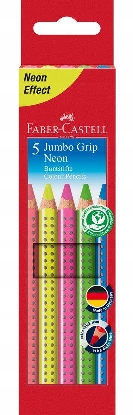 Farbičky Faber-Castell Jumbo Neon 5 ks