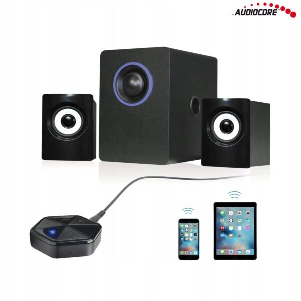 Bluetooth adaptér Audiocore AC815 prijímač s klipom