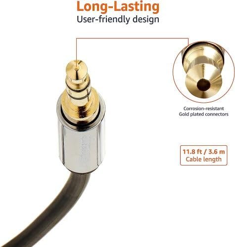4f993dd642a3850028e0621cdcbf.jpg AmazonBasics AZ35MF02 audio kábel 3,6 m 3,5 mm Čierny, Strieborný