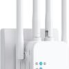 5101CV9mXL._AC_SL1500_.jpg Wi-Fi zosilňovač 2023, Wi-Fi opakovač, 1200 Mbit/s, dvojpásmový 5 GHz a 2,4 GHz Wi-Fi opakovač, podpora WPS, Wi-Fi zosilňovač, kompatibilný so všetkými zariadeniami WLAN