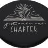 Už len jedna kapitola: Floral Book Lover Reading Design PopSockets s vymeniteľným PopGripom