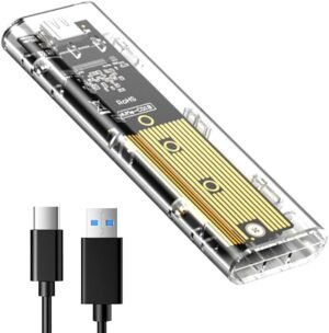 51TniTemTbL._AC_SL1000_.jpg NVME kryt M.2 SSD kryt NVMe USB adaptér, SSD adaptér M.2 SSD kryt PCIe M.2 adaptér 10 Gbps USB 3.1 Gen 2 pre SSD M.2 kryt veľkosť 2230/2242/2260/2280 podporuje UASP