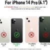 Puzdro kompatibilné s iPhone 14 Pro (6,1"), retiazka na mobil Silikónové puzdro s retiazkou Puzdro na mobil s retiazkou TPU puzdro Ochranné puzdro pre iPhone 14 Pro (6,1") – červené