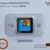 SQUADO Mobile WiFi Pro Router 4G/5G, univerzálny prenosný modem s rýchlosťou 150 Mbps, LED displej, konektor Type-C