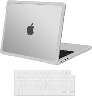 MOSISO Puzdro kompatibilné s MacBook Air 13 palcov M4 M3 M2 2025–2022 A3240 A3113 A2681, TPU ochrana proti rozbitiu a odtlačkom prstov, pevné puzdro a kryt klávesnice pre MacBook Air 13,6 palcov