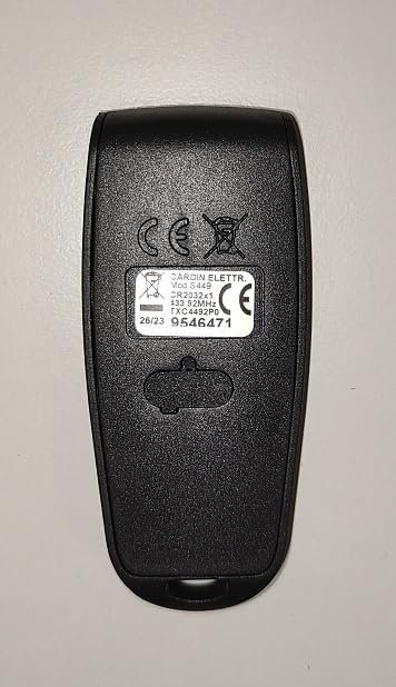 51cFypmiELL._AC_.jpg CARDIN S449-QZ2, vopred naprogramovaný, 433 MHz, 2 kanály, diaľkové ovládanie, otváranie brány, nový dizajn 2023 (kód TXC4492P0 nahrádza TXQ4492P0)