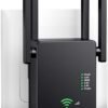 51gYWRpFHyL._AC_SL1500_.jpg WLAN repeater AC1200, zosilňovač Wi-Fi, 5 GHz / 867 Mbit/s, 2,4 GHz / 300 Mbit/s, WiFi repeater s režimom AP/repeater/router, 4 antény, WiFi extender kompatibilný so všetkými zariadeniami WLAN