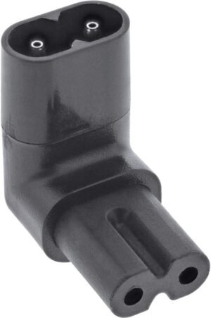 51kQK1gxpvL._AC_SL1000_.jpg InLine® Sieťový adaptér IEC 60320 C8 / C7, horný / dolný uhol, 2-pólový