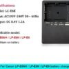51kyJBzXm8L._AC_.jpg Rýchla nabíjačka LC-E6E LC-E6 pre batérie Canon LP-E6NH/LP-E6N/LP-E6, rýchle nabíjanie 1,2 A, kompatibilná s modelmi EOS R5 Mark II, R5C, R6, R6II, R7, 5DS R, 5D2, 5D3, 5D4, 6D, 7D, 7D2, 90D/80D/70D/60D, D