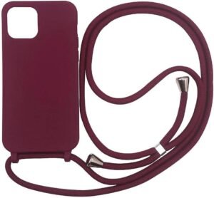 51maeljhW0S._AC_SL1000_.jpg Puzdro kompatibilné s iPhone 14 Pro (6,1"), retiazka na mobil Silikónové puzdro s retiazkou Puzdro na mobil s retiazkou TPU puzdro Ochranné puzdro pre iPhone 14 Pro (6,1") – červené
