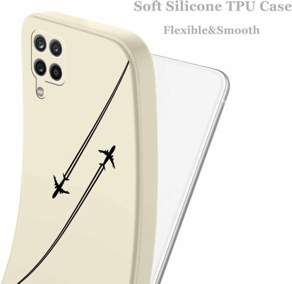 51rGQkLsHWL._AC_SL1500_.jpg Pnakqil – 2 ks puzdro na mobil pre Samsung Galaxy A12 4G 6,5", cestovné puzdro vhodné do lietadla, čierny vzor, roztomilý dizajn, estetické, krásne dievčenské, ochrana fotoaparátu, puzdro odolné proti nárazom, silikónové ochranné puzdro